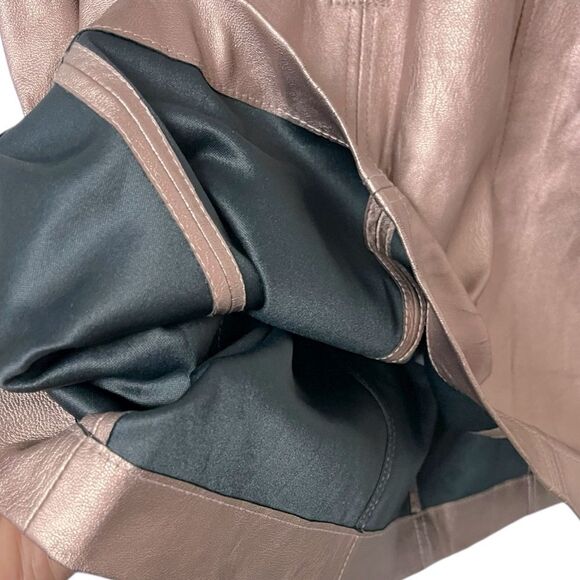 A|X Armani Exchange Faux Leather Dress-Size 10 - Picture 3 of 13